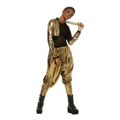 (Large) 80s Hammer Time Costume Gold Womens