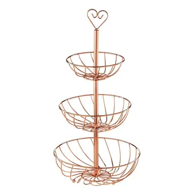 3 Tier Kuper Kitchen Dining Table Fruit Metal Basket Holder Stand Rack Storage