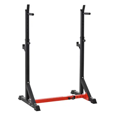 HOMCOM Barbell Rack Squat Dip Stand Weight Lifting Bench Press Home Gym