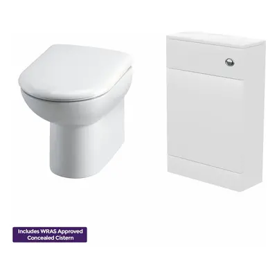 Modern D Shape Bathroom Toilet WC Concealed Tank Cistern Unit