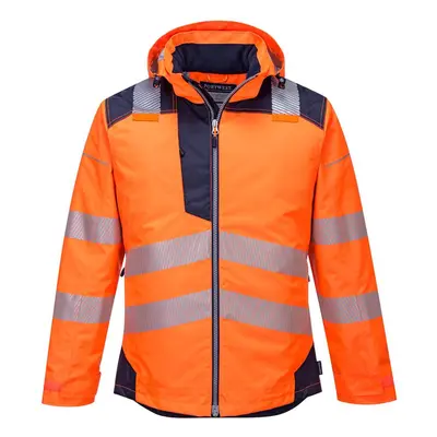 (XXL, Orange/Navy) Portwest Mens PW3 Hi-Vis Winter Jacket