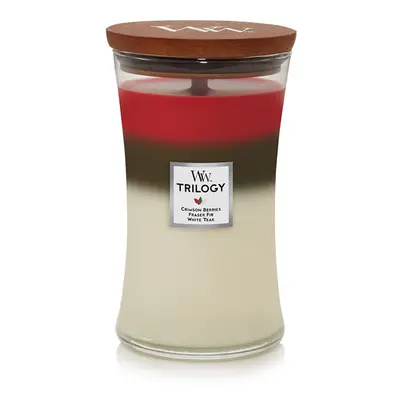 WoodWick Large Hourglass Candle Winter Garland - Premium Soy Blend Wax Pluswick Innovation Wood 