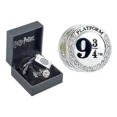 Harry Potter Sterling Silver Platform 3/4 Spacer Bead with Swarovski Crystals