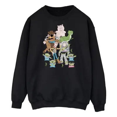 (3XL, Black) Toy Story Mens Group Sweatshirt