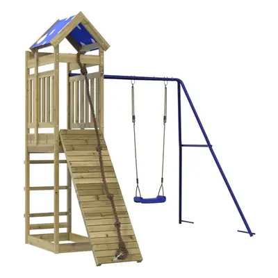 vidaXL Outdoor Playset Garden Playhouse Kids Playground Impregnated Wood Pine