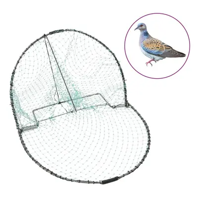 (40 cm) vidaXL Bird Trap Humane Live Hunting Cage Trap for Small Birds Green Steel