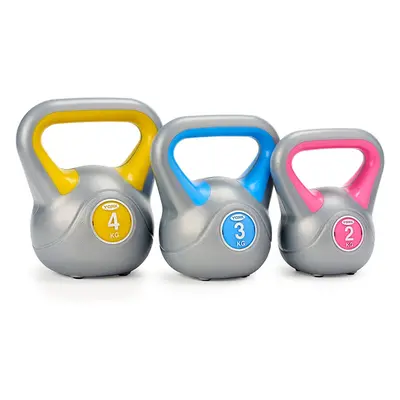 Fitness Vinyl Kettlebell 8kg - Home Gym Equipment Perfect for Bodybuilding Weight Lifting Traini