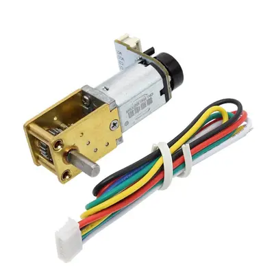 (100RPM) Gear Motor DC 12V Encoding Worm Geared Motor