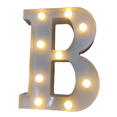 (B) LED English Letter And Symbol Pattern Night Light Home Room Proposal Decor Creative Modeling