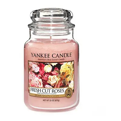 Yankee Candle Fresh Cut Roses Jar Candle, Large - Pink