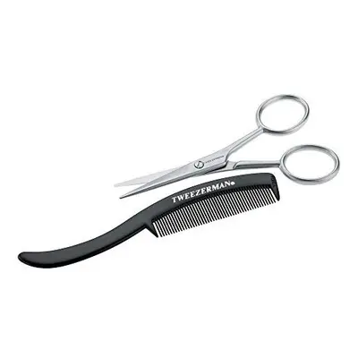 Tweezerman G.E.A.R. Moustache Scissors and Comb Model No. 72031-MG