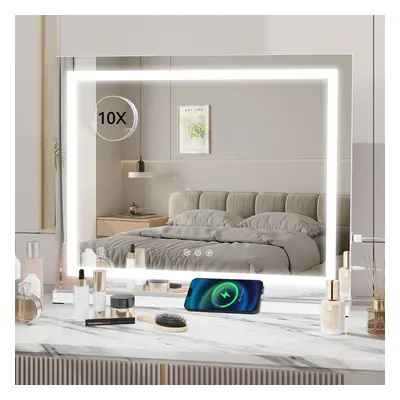 LED Lighted Hollywood Mirror Vanity Make up Mirror 58*46 cm with USB