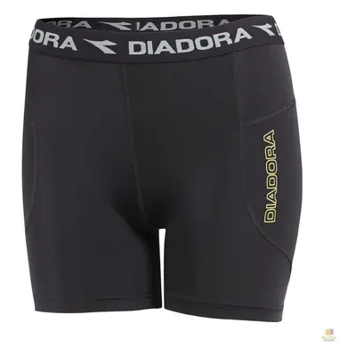 (16) DIADORA Ladies Compression Shorts Thermal Fitness Gym Yoga - Black