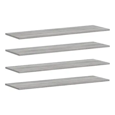 vidaXL Wall Shelves Floating Shelf Wall Rack pcs Grey Sonoma Engineered Wood