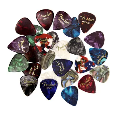 Fender Premium Picks Sampler - Pack Includes Thin Medium & Heavy G