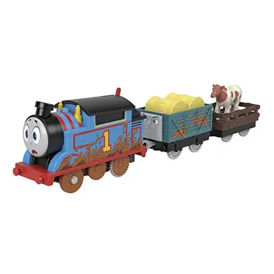 Fisher-Price Thomas & Friends Muddy Farm Thomas motorized battery-powered toy train engine for p