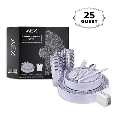 175 disposable dinner set dining for person