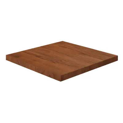 (Dark brown, x x 2.5 cm (L x W x T)) vidaXL Solid Wood Oak Square Table Top Desktop Multi Colour