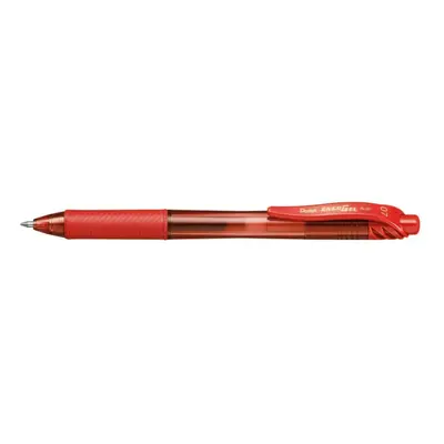 Pentel Knock Gel Ballpoint Pen Energel X 0.7mm Regular Triagle Tip Red Ink (BL107-B)