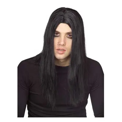 Rubies mens Evildoer Wig Party Supplies Black One Size US