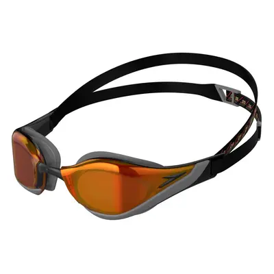 Unisex Adult Fastskin Pure Focus Swimming Goggles, Black/Cool Grey/Fire Gold, One Size