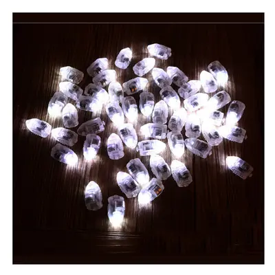 (White) 50Pcs/Lot LED Lamps Balloon Lights for Paper Lantern Balloon Multicolor Christmas Party 