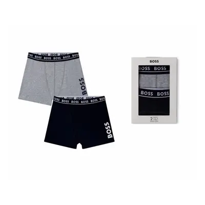 (4 Years) Hugo Boss Boy's J20328 Boxer Shorts Navy Grey