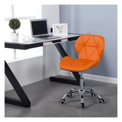 (Orange) Charles Jacobs Cushioned Swivel Office Chair