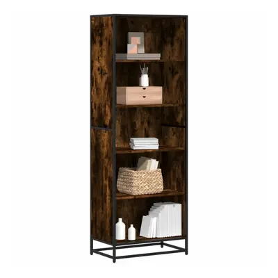 vidaXL Bookcase Smoked Oak 60x35x170.5 cm Engineered Wood