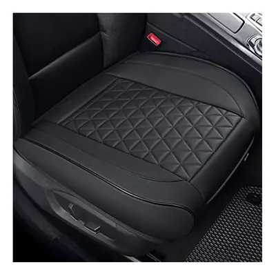 Black Panther Piece Luxury PU Leather Front Car Seat Cover for Seat Bottom, Universal Fit 90% of