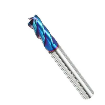 (6mm) Flutes Ball Nose Milling Cutter Tungsten Carbide NACO Coated 2R0.2-8R2.0 HRC65 End Mill En