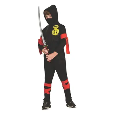 Haunted House Child's Black Ninja Costume Small