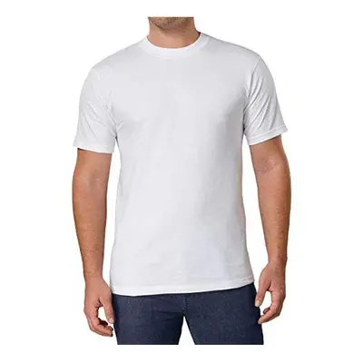 Kirkland Mens Crew Neck White T-Shirts (Size: Medium/Pack of 6)