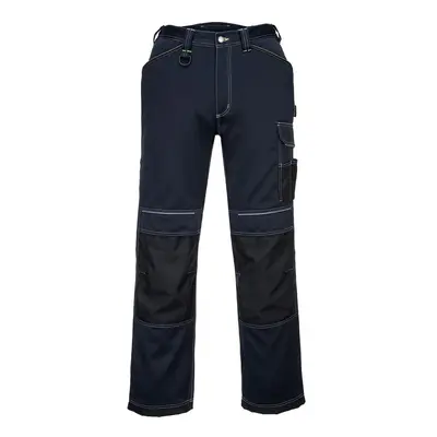 (30R, Navy/Black) Portwest Mens PW3 Work Trousers