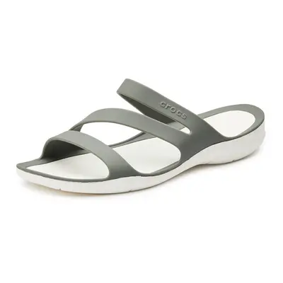 crocs Womens Swiftwater Sandals SmokeWhite