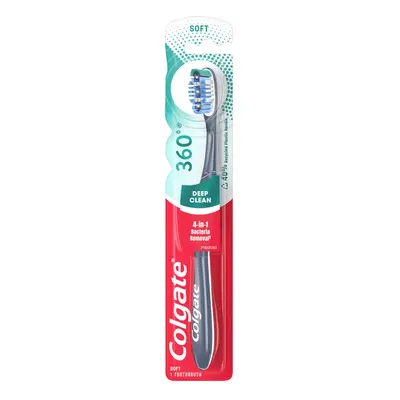 360 Toothbrush with Tongue and Cheek Cleaner - Soft (1 Pack)