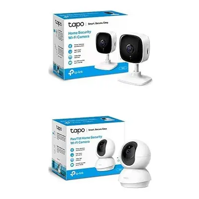 TP-Link Bundle for Tapo Mini, Pan/Tilt Smart Security Camera,Indoor CCTV, 360Ã Rotational Views