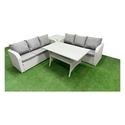 Fimous Outdoor Garden Furniture Sets Seater Wicker Rattan Furniture Sofa Sets with Side Table Li