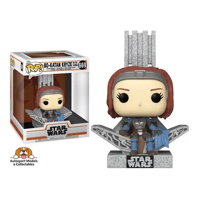 Star Wars: The Mandalorian Bo-Katan Kryze on the Throne Deluxe Funko Pop! Vinyl Figure #669