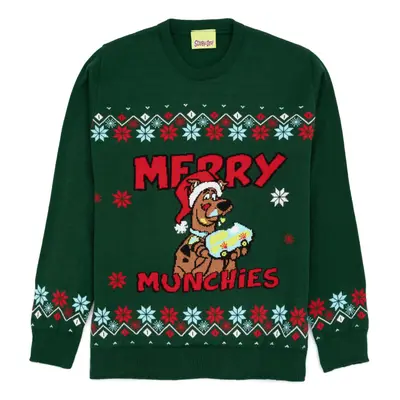 (Medium) Scooby Doo Christmas Jumper (Mens Green)