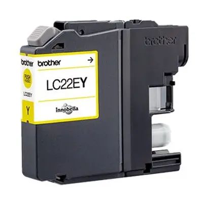 Brother LC-22EY Ink cartridge yellow, 1.2K pages, 12ml