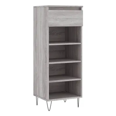 (grey sonoma) vidaXL Shoe Cabinet Shoe Cupboard Shoe Storage Rack Shelf Engineered Wood