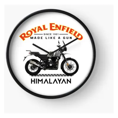 (The Royal Enfield Himalayan=5441) Wall Clock Inch Funny Mantel & Tabletop Art Decor for Home Be