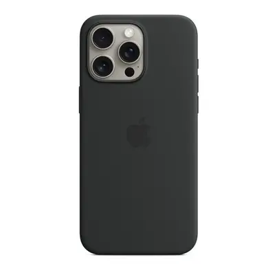 Apple - Back cover for mobile phone - MagSafe compatibility - silicone - black - for iPhone Pro 