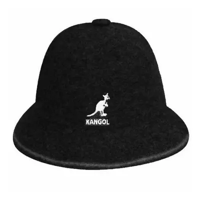 (M) Kangol Flannel Black Wool Stripe Casual Bucket Hat Cap