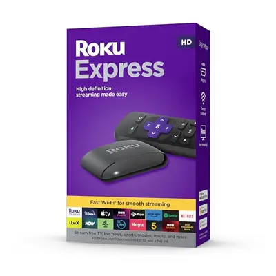 Express (New, 2023) HD Streaming Device with High-Speed HDMI Cable and Standard Remote (No TV Co