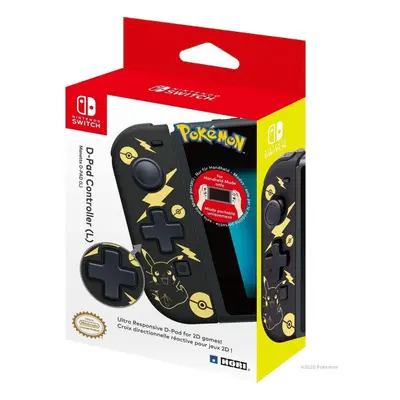 D-Pad Controller (L) Pokemon: Pikachu Black & Gold Edition (Switch)