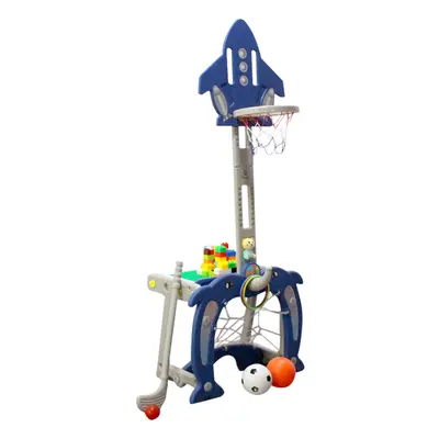 Kids Basketball Golf Ring Playset Activity Centre