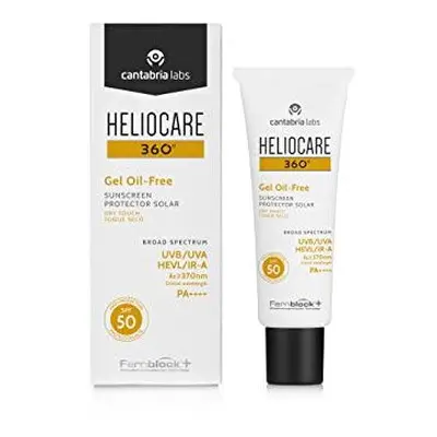 Heliocare Oil-Free Gel SPF 50ml / Gel Sunscreen For Face/Daily UVA UVB Visible light Infrared-A 