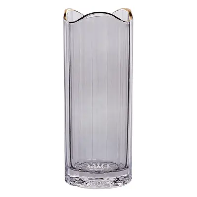 Flower Vase PERDIKI Glass cm Grey